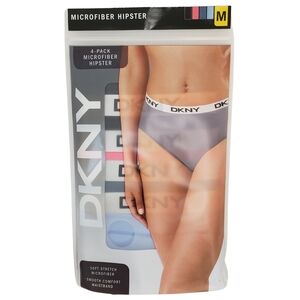 DKNY Women's Microfiber Hipster Underwear 4 Pairs NWT